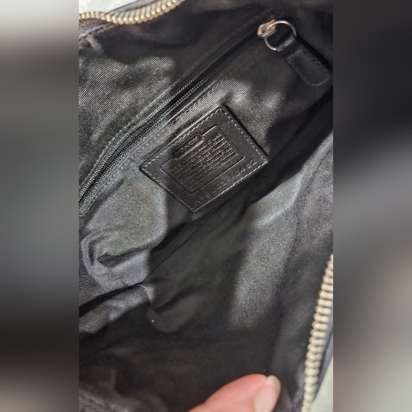 Coach Mia 2006 RARE & Vintage Black & Silver Hobo Set - Picture 7 of 13